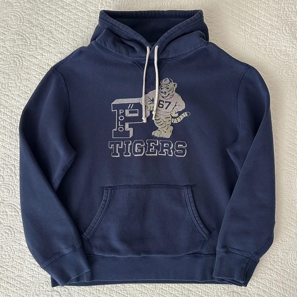 Polo Ralph Lauren Men's Tigers Fleece Hoodie Sweatshirt XL